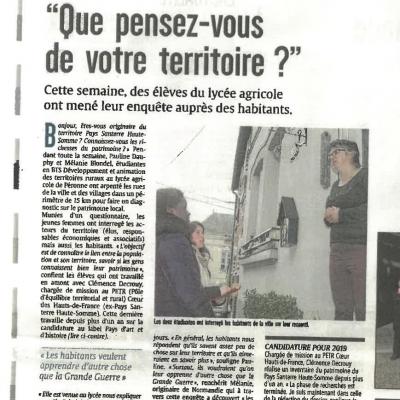 Que pensez vous de votre territoire 1